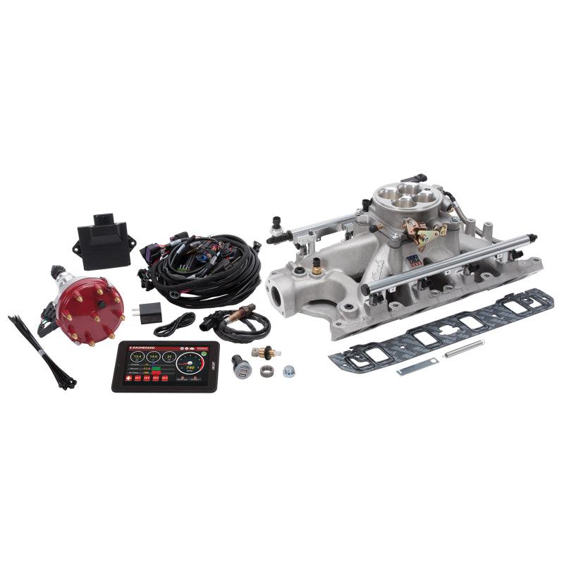 Edelbrock 35930 - EDE35930 - Edelbrock Pro Flo 4 Fuel Injection Kit Seq Port Ford 289-302 ci 550 HP 29 LbHr Injectors Satin - Shipped in Europe - Tuningsupply.com