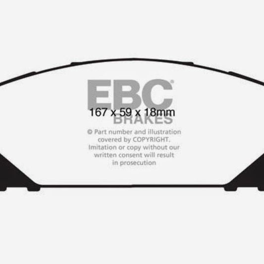 EBC UD1324 - EBCUD1324 - EBC 15+ Lexus NX200t 2.0 Turbo Ultimax2 Front Brake Pads - Shipped in Europe - Tuningsupply.com