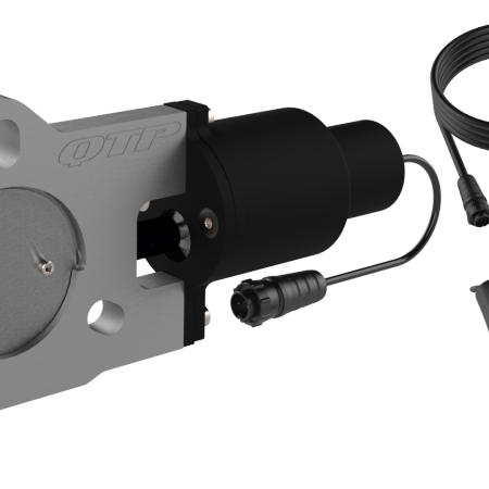 QTP QTEC25 - QTPQTEC25 - QTP 2.5in Bolt-On QTEC Electric Cutout Valve - Single - Shipped in Europe - Tuningsupply.com