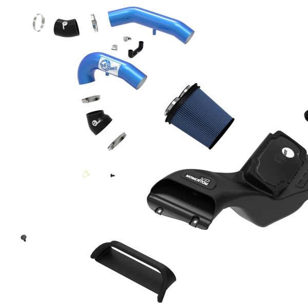 aFe 50-30072RL - AFE50-30072RL - aFe 21-22 Ford F-150 Raptor V6-3.5L(tt) Momentum XP Cold Air Intake System - Blue w/ Pro 5R Filter - Shipped in Europe - Tuningsupply.com