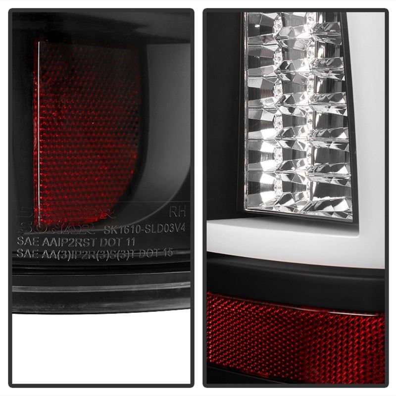 SPYDER 5081865 - SPY5081865 - Spyder Chevy Silverado 1500/2500 99-02 Version 2 LED Tail Lights - Black ALT-YD-CS99V2-LED-BK - Shipped in Europe - Tuningsupply.com