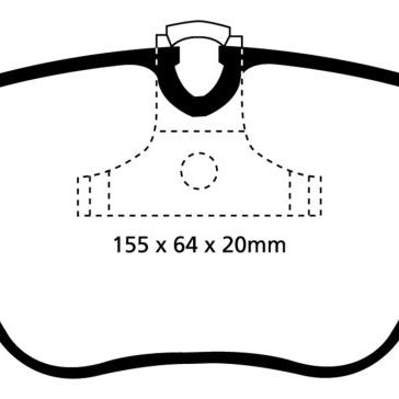 EBC DP31552C - EBCDP31552C - EBC 04-06 BMW X3 2.5 (E83) Redstuff Front Brake Pads - Shipped in Europe - Tuningsupply.com