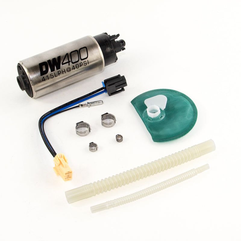 DeatschWerks 9-403-1047 - DWK9-403-1047 - DeatschWerks 415LPH DW400 Fuel Pump w/9-1047 Install Kit 15-17 Ford Mustang V6/GT w/ 1/8in Venturi - Shipped in Europe - Tuningsupply.com
