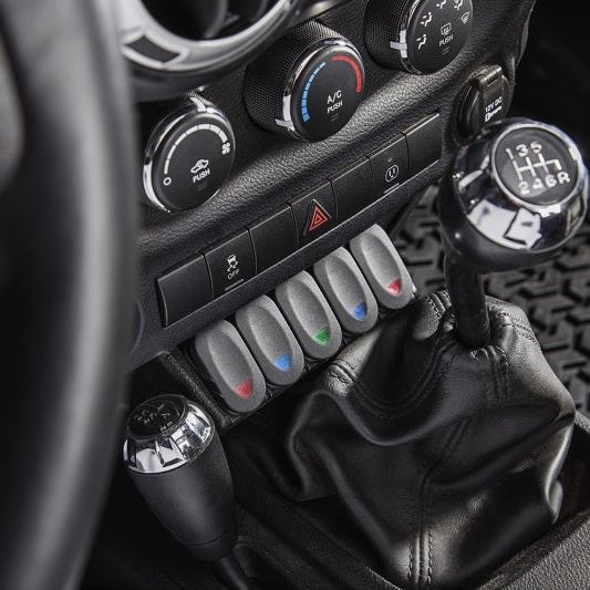 Rugged Ridge 17235.54 - RUG17235.54 - Rugged Ridge Lower Console Switch Panel 11-18 Jeep Wrangler JK/JKU - Shipped in Europe - Tuningsupply.com