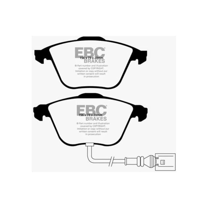 EBC DP41594R - EBCDP41594R - EBC 08-11 Volkswagen CC 3.6 Yellowstuff Front Brake Pads - Shipped in Europe - Tuningsupply.com