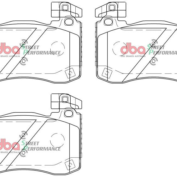 DBA DB15003SP - DBADB15003SP - DBA 2018+ Kia Stinger V6 Twin Turbo SP Performance Front Brake Pads - Shipped in Europe - Tuningsupply.com