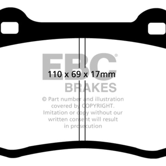 EBC DP41031R - EBCDP41031R - EBC 92-00 Dodge Viper 8.0 Yellowstuff Front Brake Pads - Shipped in Europe - Tuningsupply.com