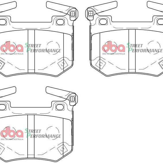 DBA DB15004SP - DBADB15004SP - DBA 2018+ Kia Stinger V6 Twin Turbo SP Performance Rear Brake Pads - Shipped in Europe - Tuningsupply.com
