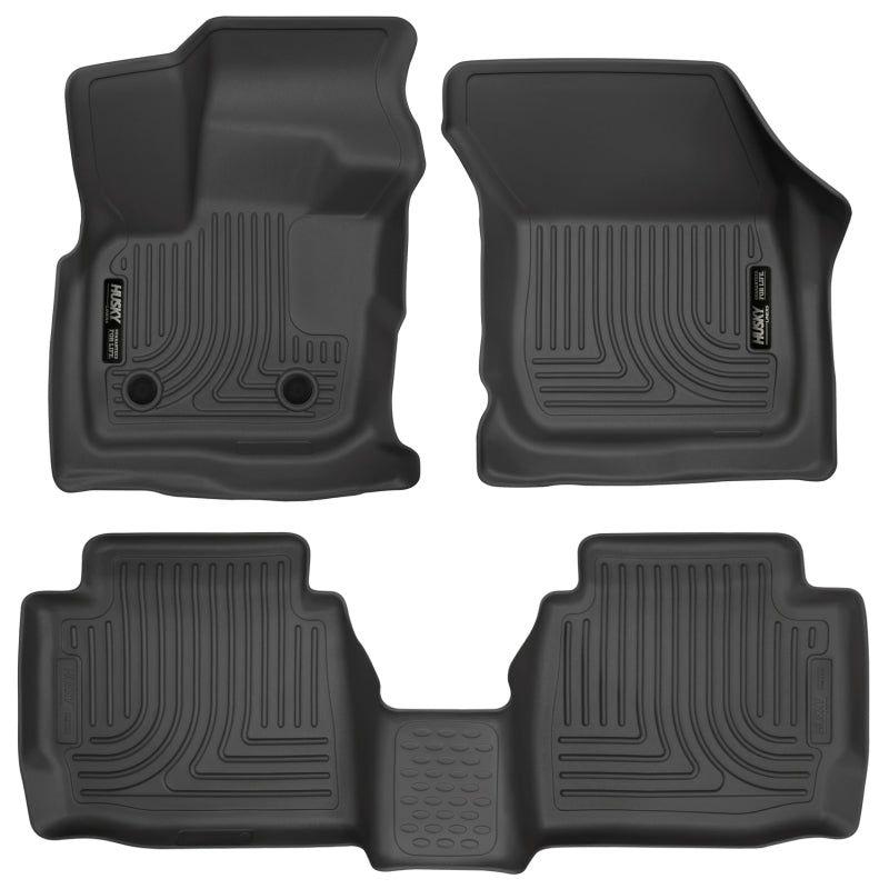 Husky Liners 98791 - HSL98791 - Husky Liners 17 Ford Fusion / 17 Lincoln MKZ Black Front and 2nd Row Floor Liners - Shipped in Europe - Tuningsupply.com