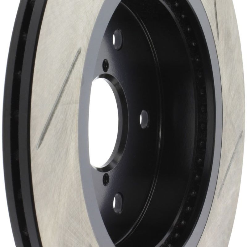 Stoptech 126.47037SR - STO126.47037SR - StopTech 16-17 Subaru WRX w/EyeSight Technology Sport Slotted Rear Right Rotor - Shipped in Europe - Tuningsupply.com