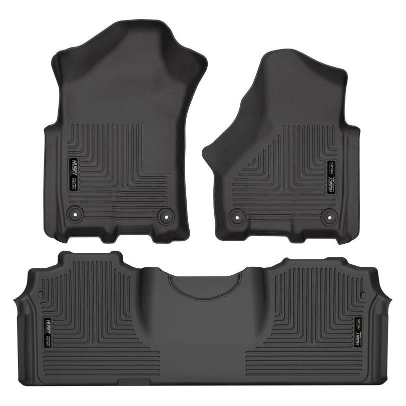 Husky Liners 94131 - HSL94131 - Husky Liners 19-21 RAM 2500/3500 Mega Cab Weatherbeater Front and 2nd Seat Floor Liners - Black - Shipped in Europe - Tuningsupply.com
