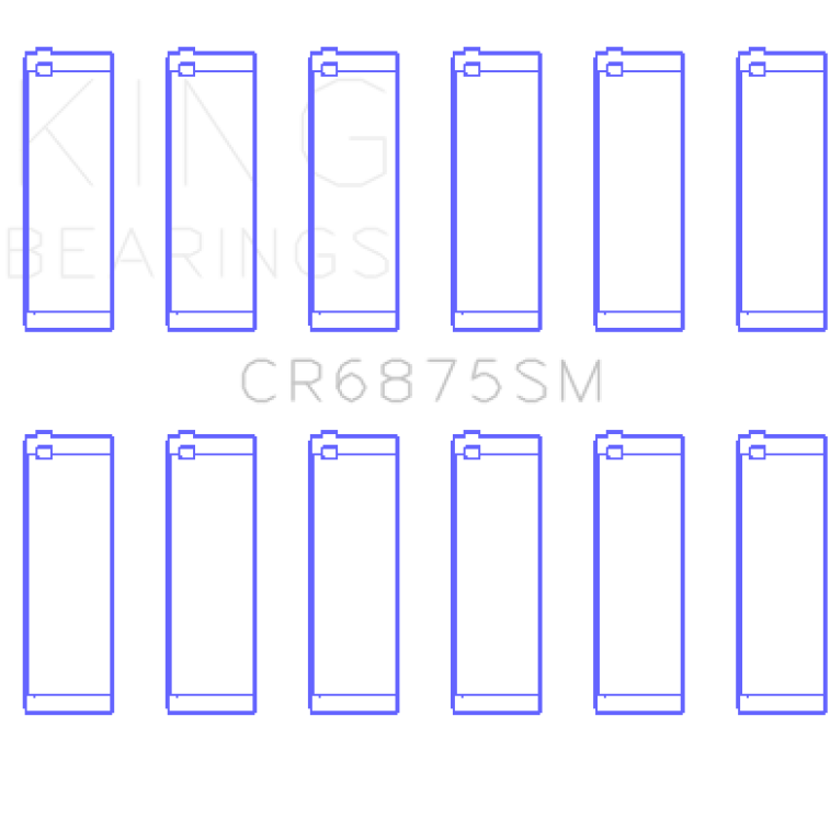 King Engine Bearings GCR6875SM - KINGCR6875SM - King Engine Bearings BMW N52 B25/B30 & N53 B25/B30 3.0L Connecting Rod Bearing Set - Size STD - Shipped in Europe - Tuningsupply.com