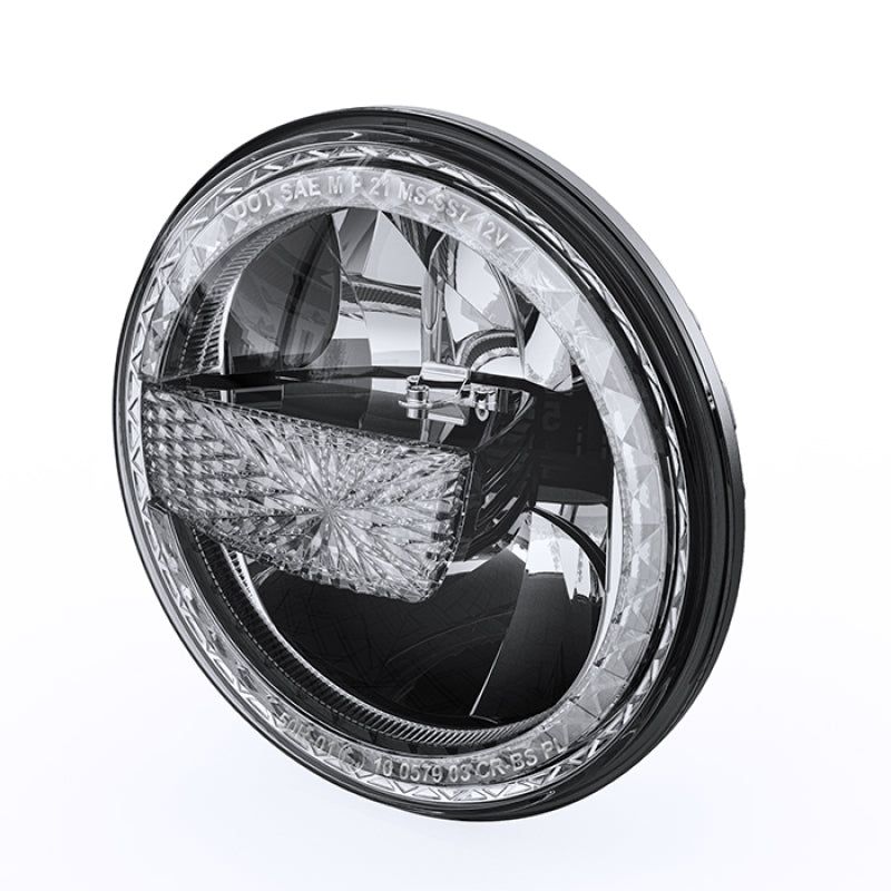 Raxiom J155018 - RAXJ155018 - Raxiom 97-18 Jeep Wrangler TJ/JK 7-Inch LED Headlights w/ Halos- Black Housing (Clear Lens) - Shipped in Europe - Tuningsupply.com