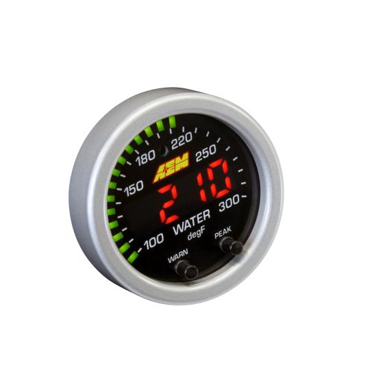AEM 30-0302 - AEM30-0302 - AEM X-Series Temperature 100-300F Gauge Kit (ONLY Black Bezel and Water Temp. Faceplate) - Shipped in Europe - Tuningsupply.com