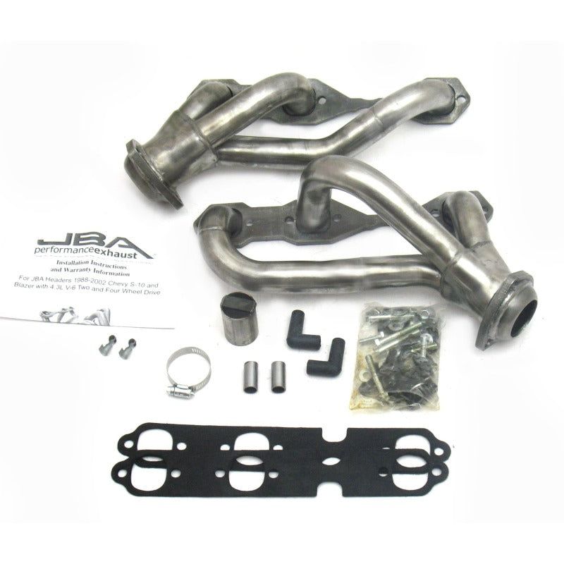 JBA 1840S-3 - JBA1840S-3 - JBA 88-95 & 02-03 GM S-Truck 4.3L V6 4WD 1-1/2in Primary Raw 409SS Cat4Ward Header - Shipped in Europe - Tuningsupply.com