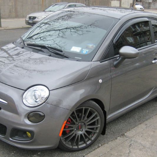 Rally Armor MF25-UR-RD/WH - RALMF25-UR-RD/WH - Rally Armor 12-18 Fiat 500 Red Mud Flap w/White Logo - Shipped in Europe - Tuningsupply.com