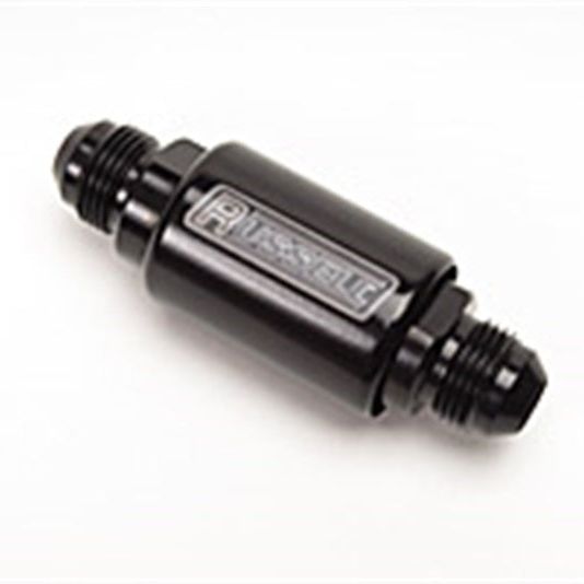 Russell 650103 - RUS650103 - Russell Performance Black Anodized (3-1/4in Length 1-1/4in dia. -8 male inlet/outlet) - Shipped in Europe - Tuningsupply.com