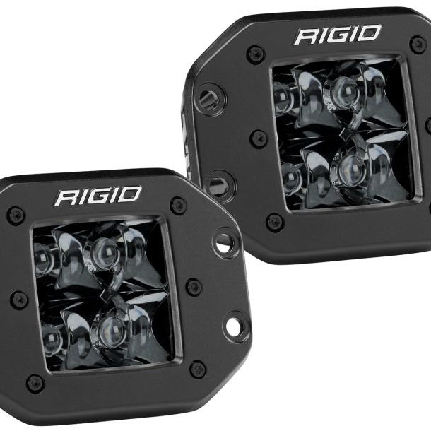 Rigid Industries 212213BLK - RIG212213BLK - Rigid Industries D2 - Midnight Edition Flush Mount Spot Lights - Shipped in Europe - Tuningsupply.com