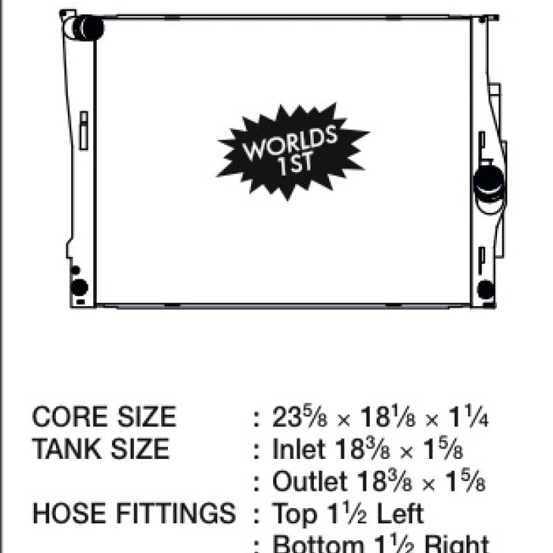 CSF 7001 - CSF7001 - CSF 2006 BMW 325 / 07-09 BMW 328 / 06-10 BMW 330 / 09-10 BMW Z4 Radiator - Shipped in Europe - Tuningsupply.com