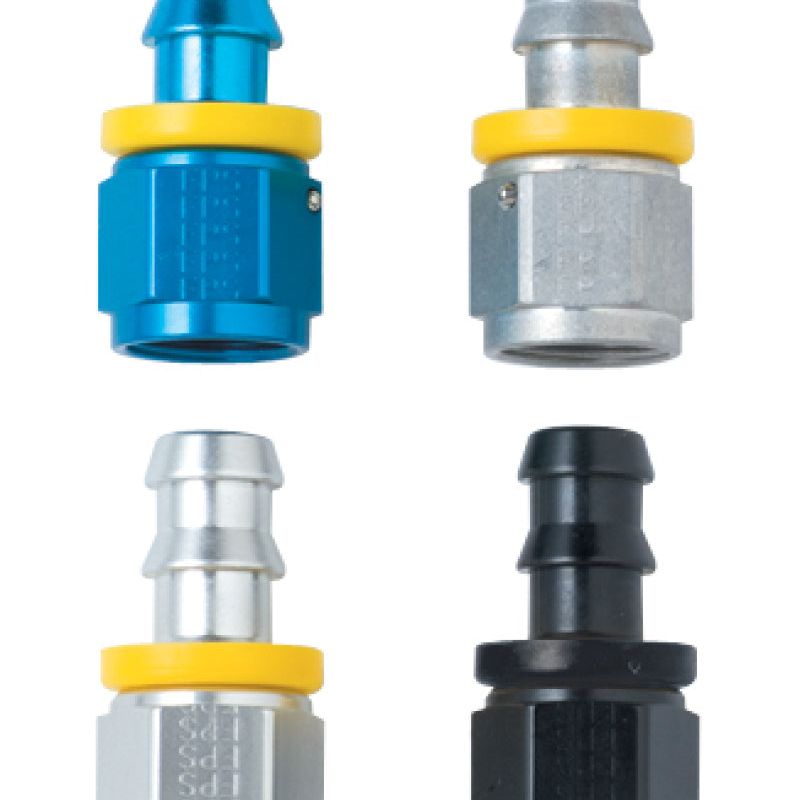 Fragola 200110-BL - FRA200110-BL - Fragola -10AN Push-Lite End Straight - Black - Shipped in Europe - Tuningsupply.com