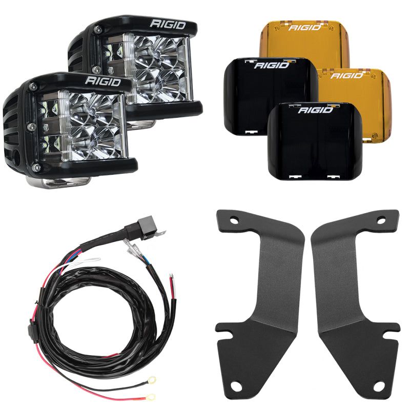 Rigid Industries 46705 - RIG46705 - Rigid Industries 14-20 Toyota Tundra A-Pillar Light Kit w/D-SS Flood - Shipped in Europe - Tuningsupply.com