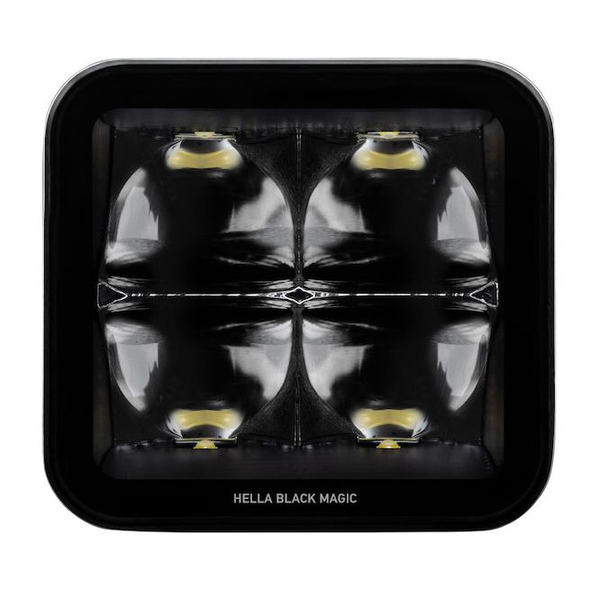 Hella LA358176821 - HELLA358176821 - Hella Universal Black Magic 3.2in L.E.D. Cube Kit - Spot Beam - Shipped in Europe - Tuningsupply.com