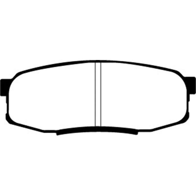 EBC DP61816 - EBCDP61816 - EBC 08+ Lexus LX570 5.7 Greenstuff Rear Brake Pads - Shipped in Europe - Tuningsupply.com