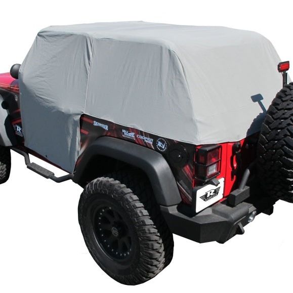Rampage 1163 - RAM1163 - Rampage 2007-2018 Jeep Wrangler(JK) Cab Cover With Door Flaps - Grey - Shipped in Europe - Tuningsupply.com