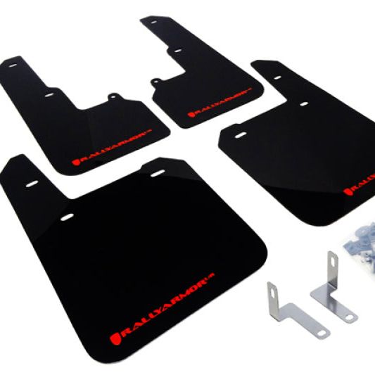 Rally Armor MF36-UR-BLK/RD - RALMF36-UR-BLK/RD - Rally Armor 15-19 Subaru Outback Black UR Mud Flap w/ Red Logo - Shipped in Europe - Tuningsupply.com