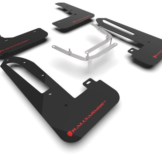 Rally Armor MF97-UR-BLK-RD - RALMF97-UR-BLK-RD - Rally Armor 23-25 Honda Civic Type R Black Mud Flap Red Logo - Shipped in Europe - Tuningsupply.com