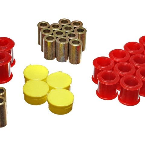 Energy Suspension 7.3115R - ENG7.3115R - Energy Suspension 89-94 Nissan 240SX (S13) Red Rear Control Arm Bushing Set - Shipped in Europe - Tuningsupply.com