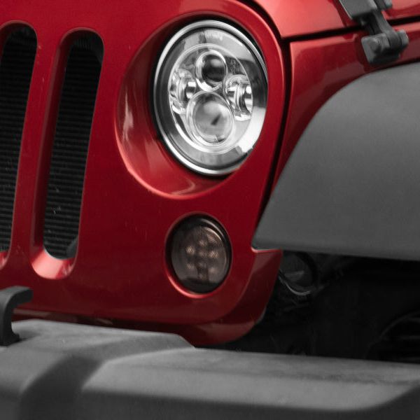 Raxiom J108040 - RAXJ108040 - Raxiom 07-18 Jeep Wrangler JK Axial Series LED Amber Turn Signals (Smoked) - Shipped in Europe - Tuningsupply.com