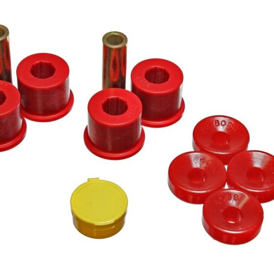 Energy Suspension 16.8111R - ENG16.8111R - Energy Suspension 99-00 Honda Civic Si Red Front Shock Bushing Set - Shipped in Europe - Tuningsupply.com