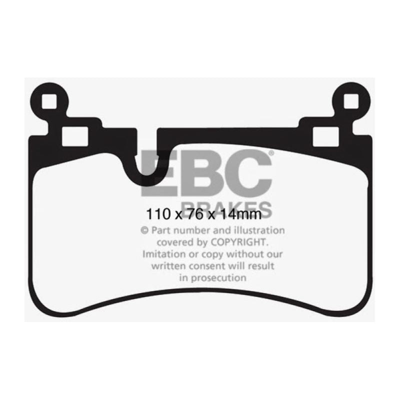 EBC DP31839C - EBCDP31839C - EBC 08-13 Mercedes-Benz C63 AMG (W204) 6.2 Redstuff Rear Brake Pads - Shipped in Europe - Tuningsupply.com