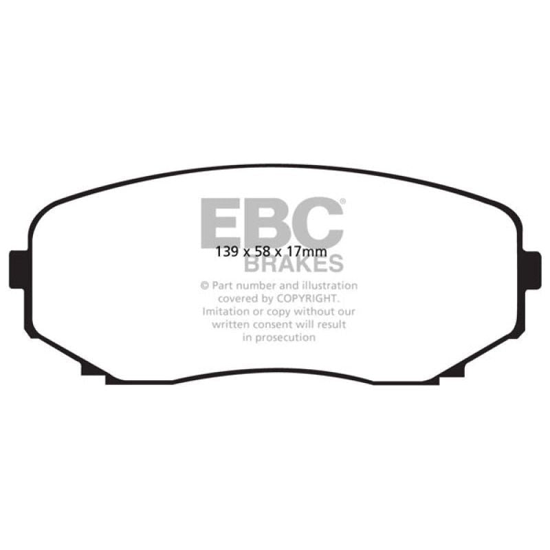 EBC DP31794C - EBCDP31794C - EBC 11-14 Ford Edge 2.0 Turbo Redstuff Front Brake Pads - Shipped in Europe - Tuningsupply.com
