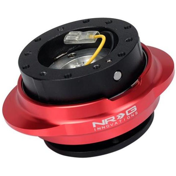 NRG SRK-220BK/RD - NRGSRK-220BK/RD - NRG Quick Release Kit - Black Body/ Red Oval Ring - Shipped in Europe - Tuningsupply.com