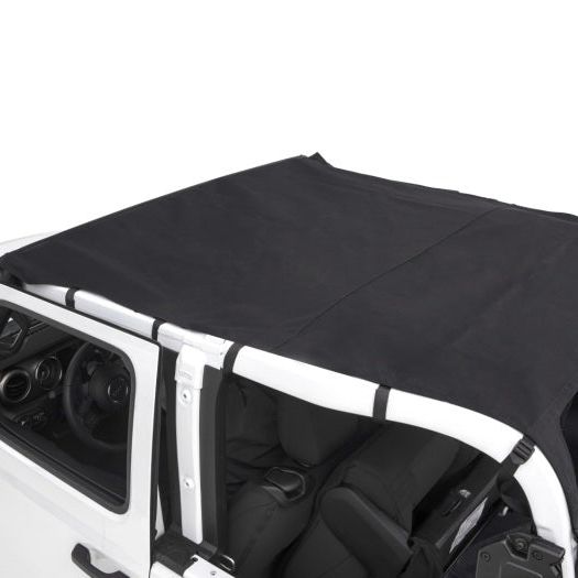 Rugged Ridge 13593.35 - RUG13593.35 - Rugged Ridge Savannah Brief Top Diamond Black 10-18 Jeep Wrangler JL 2-Door - Shipped in Europe - Tuningsupply.com