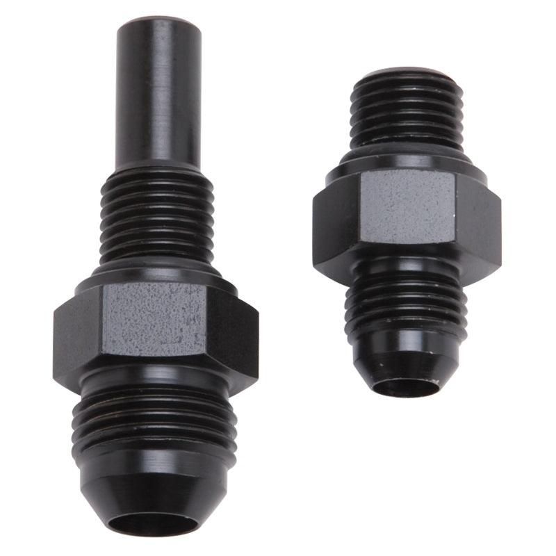 Russell 641390 - RUS641390 - Russell Performance -6 AN to 4L80 Transmission Ports Adapter Fittings (Qty 2) - Black Zinc - Shipped in Europe - Tuningsupply.com