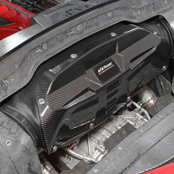 aFe 58-10007R - AFE58-10007R - aFe Black Series Carbon Fiber Pro 5R Air Intake System 2020 Chevrolet Corvette C8 V8 6.2L - Shipped in Europe - Tuningsupply.com