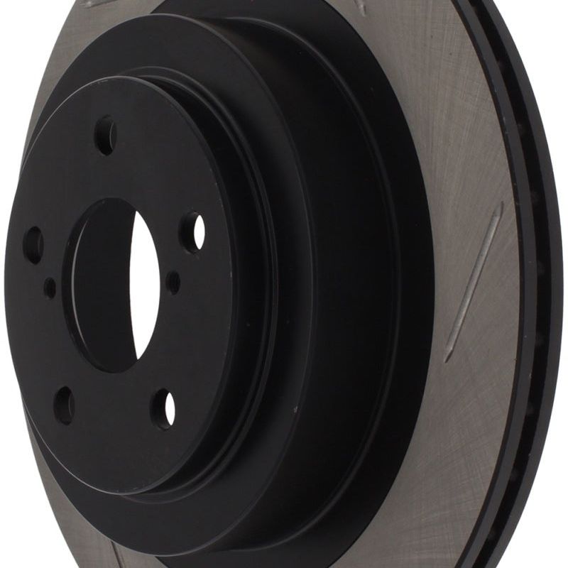 Stoptech 126.47025SL - STO126.47025SL - StopTech Power Slot 06-07 WRX / 05-08 LGT Rear Left Slotted Rotor - Shipped in Europe - Tuningsupply.com