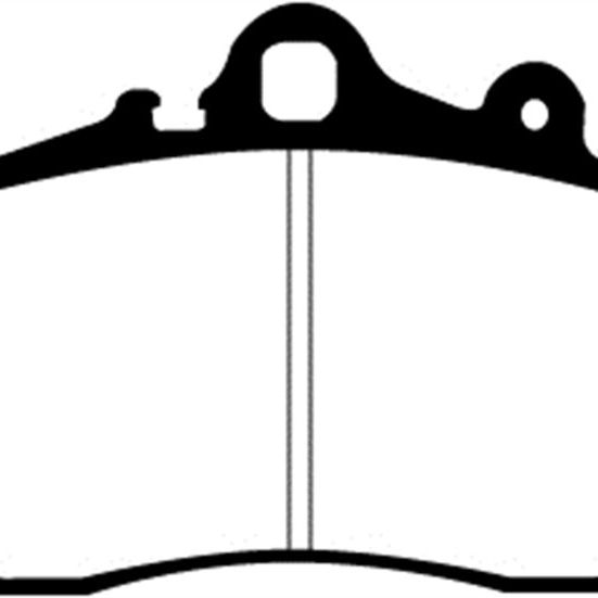 EBC DP31207C - EBCDP31207C - EBC 97-99 Porsche Boxster (Cast Iron Rotors only) 2.5 Redstuff Front Brake Pads - Shipped in Europe - Tuningsupply.com
