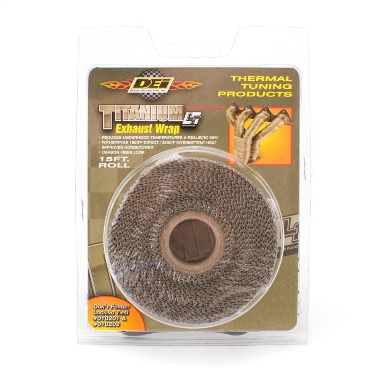 DEI 10128 - DEI10128 - DEI Exhaust Wrap 1in x 15ft - Titanium - Shipped in Europe - Tuningsupply.com