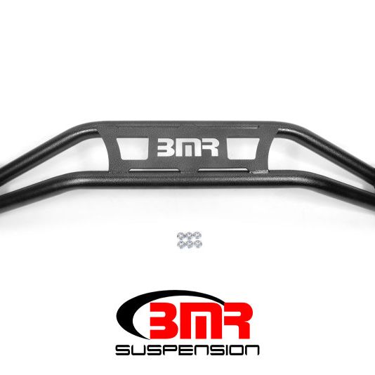 BMR Suspension STB110H - BMRSTB110H - BMR 08-18 Dodge Challenger Front Strut Tower Brace - Black Hammertone (Twin Tube Design) - Shipped in Europe - Tuningsupply.com