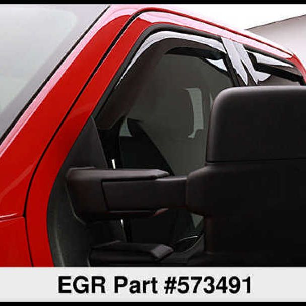 EGR 573491 - EGR573491 - EGR 15-23 Ford F150 Crew Cab In-Channel Window Visors - Set of 4 (573491) - Shipped in Europe - Tuningsupply.com