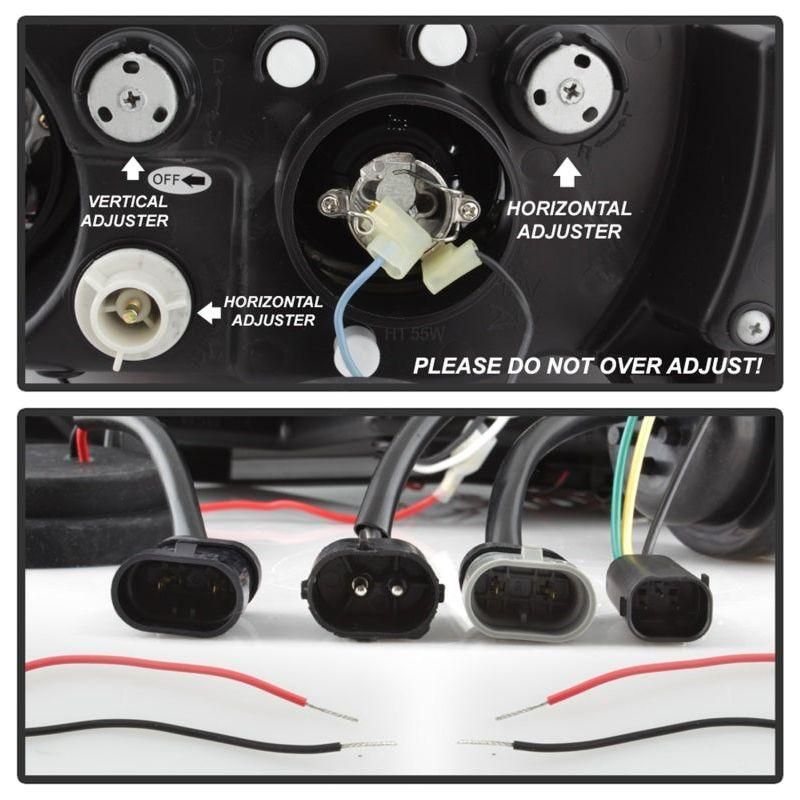 SPYDER 5009098 - SPY5009098 - Spyder BMW Z3 96-02 Projector Headlights LED Halo Chrome High H1 Low H1 PRO-YD-BMWZ396-HL-C - Shipped in Europe - Tuningsupply.com