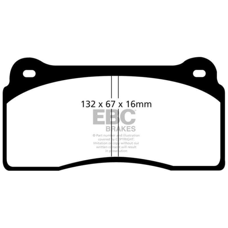 EBC DP31110C - EBCDP31110C - EBC 99-03 Aston Martin DB7 5.9 Redstuff Front Brake Pads - Shipped in Europe - Tuningsupply.com