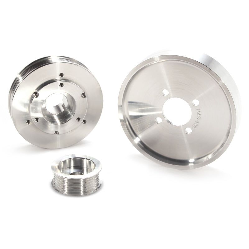 BBK 1559 - BBK1559 - BBK 02-04 Mustang 4.6 GT Underdrive Pulley Kit - Lightweight CNC Billet Aluminum (3pc) - Shipped in Europe - Tuningsupply.com
