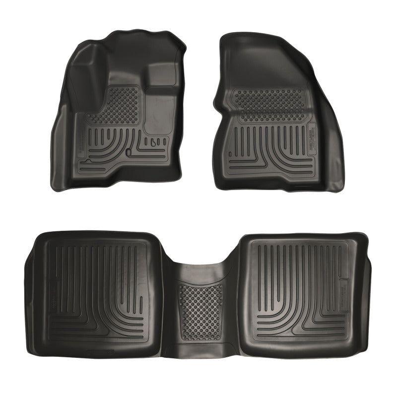 Husky Liners 98741 - HSL98741 - Husky Liners 09-12 Ford Flex/10-12 Lincoln MKT WeatherBeater Combo Black Floor Liners - Shipped in Europe - Tuningsupply.com