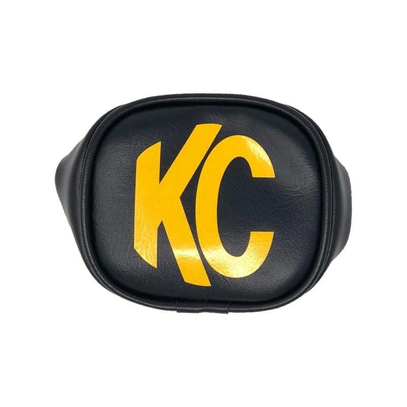 KC HiLiTES 5303 - KCL5303 - KC HiLiTES 3in. Rectangle Soft Cover (Pair) - Black w/Yellow KC Logo - Shipped in Europe - Tuningsupply.com