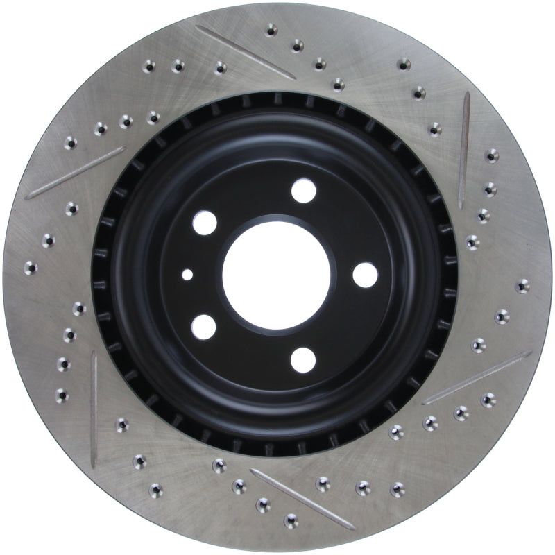 Stoptech 127.33137R - STO127.33137R - StopTech Slotted & Drilled Sport Brake Rotor - Shipped in Europe - Tuningsupply.com